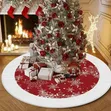 2026 Christmas Tree Skirt - Round Decorative Floor Mat - 4