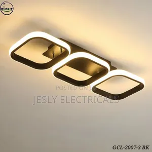 Modern Geometric Flush Ceiling Mount Light