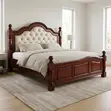 King Size Mahogany Padded Bed - Home Palace Kenya - 1