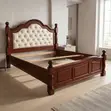 King Size Mahogany Padded Bed - Home Palace Kenya - 3