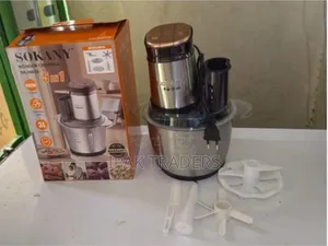 Sokany 3L Chopper ya Stainless Steel - Kazi 5-kwa-1