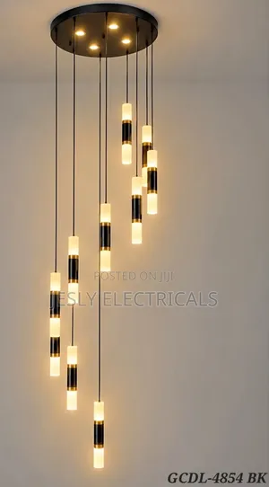 Mwanga wa Chandilier wa Spiral kwa Ajili ya Ngazi za LED