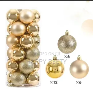 Christmas Decor Balls Set - 24pcs, 6cm