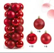 Christmas Decor Balls Set - 24pcs, 6cm - 2