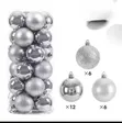 Christmas Decor Balls Set - 24pcs, 6cm - 4