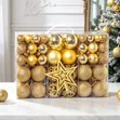 101 Pcs Christmas Decor Balls (Red & Gold) - 2