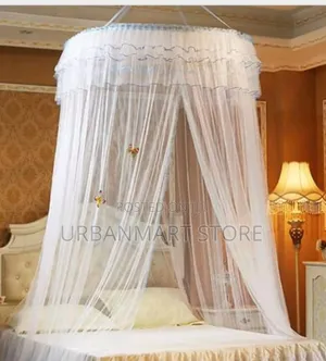 Round Mosquito Net - White, Purple, Cream, Pink