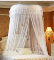 Round Mosquito Net - White, Purple, Cream, Pink - 1