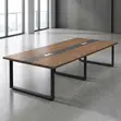2.4m Executive Brown Boardroom Table | Modern - 1