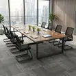 2.4m Executive Brown Boardroom Table | Modern - 4