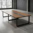 2.4m Executive Brown Boardroom Table | Modern - 5