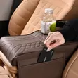 Car Armrest Pad Organizer with Cup Holders & Tissue Dispenser - 2