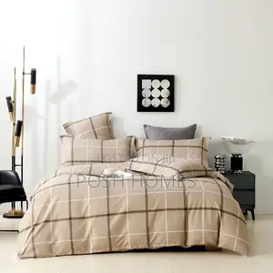 Flowered Cotton Duvet Cover Set - 5x6