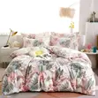Flowered Cotton Duvet Cover Set - 5x6 - 2