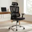 High Back Office Working Chair - Black - 4