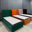 Modern 4x6 Upholstered Beds with 8-inch Mattress - 2