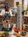 Tornado Cookware Set 14PCS Stainless Steel Silver - 1