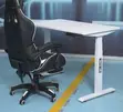 Modular Single Seater Standing Desk - Nyeupe - 4