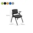 Foldable Office Study Mesh Chair - Black - 1