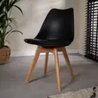 Kiti cha Eames Replica cha Kula chenye Pedi - Nyeusi - 2
