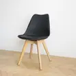 Kiti cha Eames Replica cha Kula chenye Pedi - Nyeusi - 4