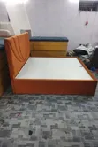 5x6 Sunburst Velvet Bed Frame - Queen Size - 1