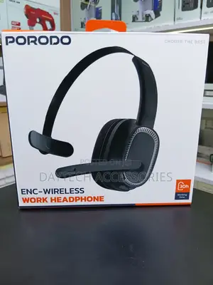 Porodo ENC Wireless Work Headphone (PD-MHDMP-BK)