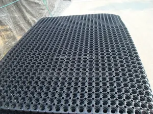 Black Drainage Hollow Mat kwa Laundry za Kibiashara