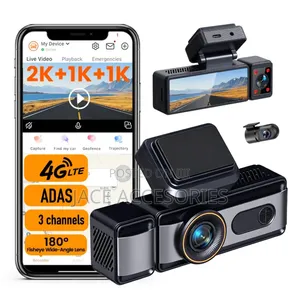 New 4G 3-Way Dashcam 4K Resolution