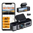 New 4G 3-Way Dashcam 4K Resolution - 1
