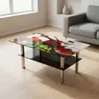 Modern Coffee Table - Black Glossy Finish - 3