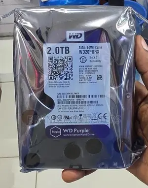 2TB WD Hard Drive ya Surveillance