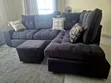 Seti ya Sofa ya L-Shape ya Viti 5 na Vikombe vya Vinywaji - 2