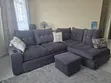 Seti ya Sofa ya L-Shape ya Viti 5 na Vikombe vya Vinywaji - 3
