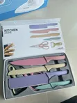 Macaroon Colourful Six-Piece Kitchen Knife Set - 3