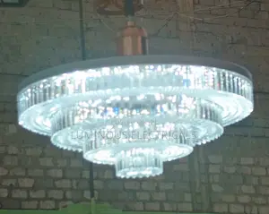 Foldable 3-Layer LED Crystal Chandelier Smart Ceiling Lamp