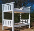Kitanda cha Bunk cha Mbao Imara Kipya (White) - 2