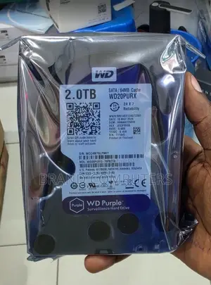 WD Purple 2TB Hard Drive ya Surveillance