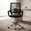 High Reception Office Cashier Chair - Black - 5