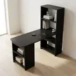 1.4m Home Computer Desk - Nyeusi - 3