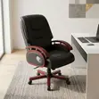 Manager's Reclining Office Chair with Wooden Armrests - 2