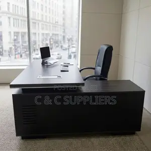 1.6m Imported L-Shaped Executive Desk