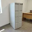 Kabati la Faili la Metali lenye Droo 4 na Bar ya Kufunga - Nyeupe - 5
