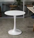 4 Seater White Eames Home Dining Round Table - 4