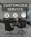 Adjustable Mesh Working Desk Chair with Headrest - 3
