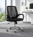 Midback Office Computer Chair - Black Mesh - 2