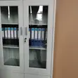 Half Glass Metallic Storage Cabinet - 4 Shelves - 4