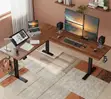 Desk la Kusimama la Umeme la L-Shape - Meza ya Ofisi ya Mtendaji Inayoweza Kurekebishwa - 1
