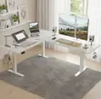 Desk la Kusimama la Umeme la L-Shape - Meza ya Ofisi ya Mtendaji Inayoweza Kurekebishwa - 2