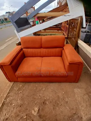 Kochi ya 2-Seater Rangi ya Chungwa Iliyochomwa